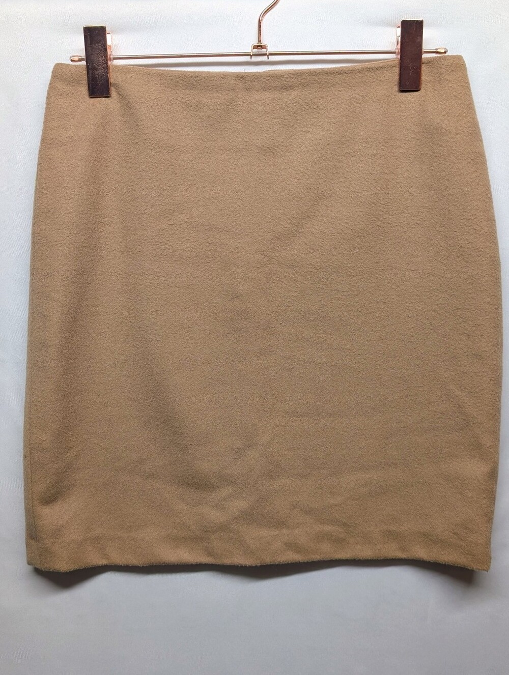 493-Lord & Taylor Tan Pencil Skirt